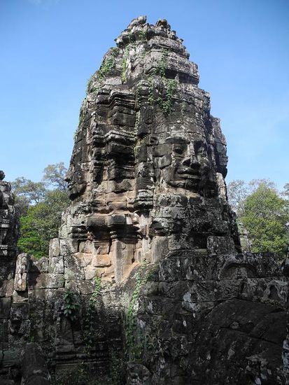 eines der Gesichter im Bayon