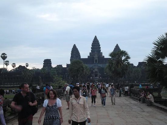 morgens um 6 in Angkor Wat