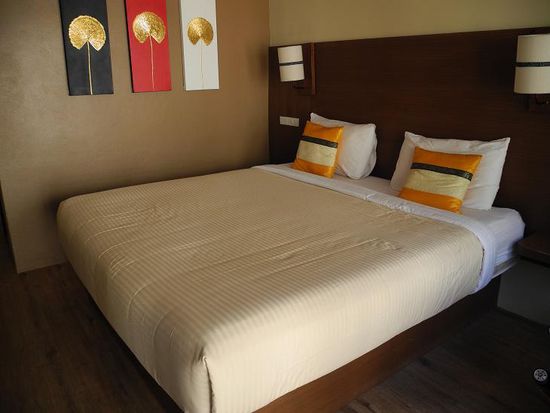 unser Hotelzimmer im Vieng Lanna Mantra 1900 Baht