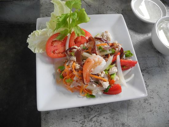 hier fertig angerichtet: Glasnudelsalat gemacht von Annemarie