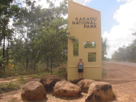 Ich am Eingang vom Kakadu National Park