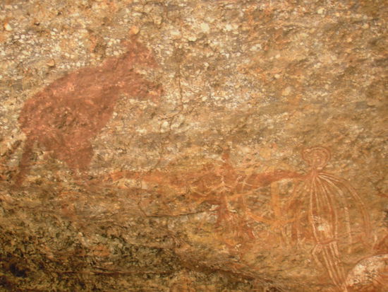 Felsmalerei der Aborigines