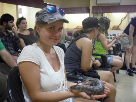 Blue tongue Lizzard --> Name kommt von der blauen Zunge
