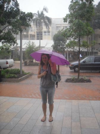 Der Regenschirm war allerdings ein sehr wertvolles Accessoire!