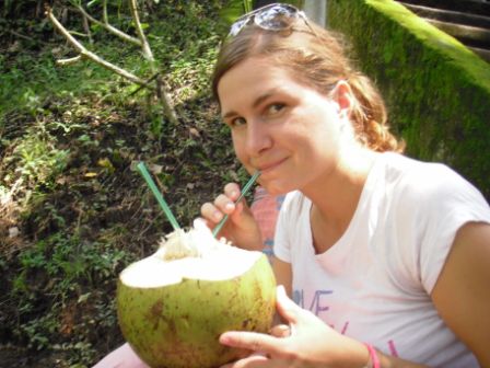 Meine erste Kokosnuss - sehr lecker!