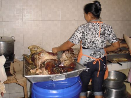 Das zerlegte "Suckling pig"