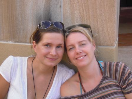 Birgit und ich an der Uni
