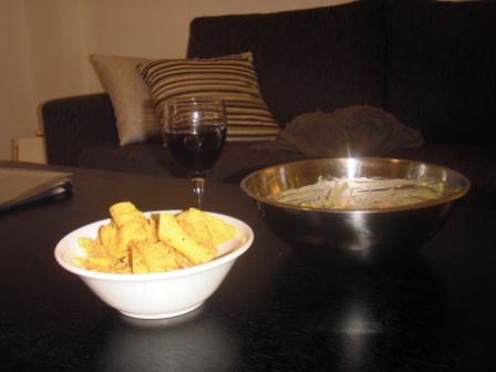 Ein Gläschen Wein, Taccos und Guacamole