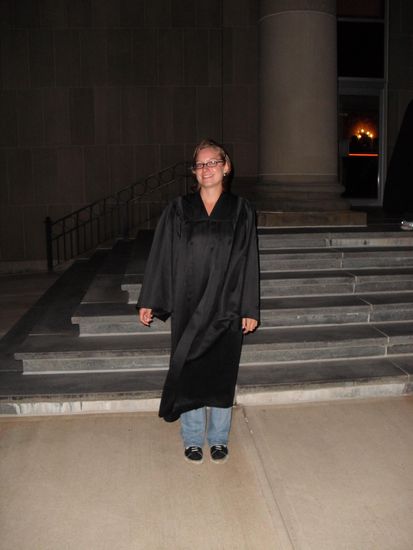 Jo in der Robe ... mit Jeans und Vans versteht sich 