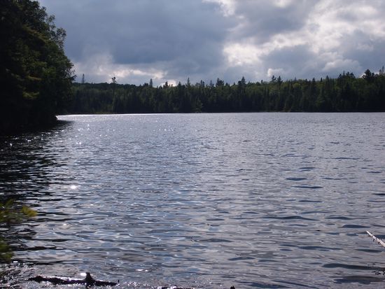 der See, in dem wir gebadet haben