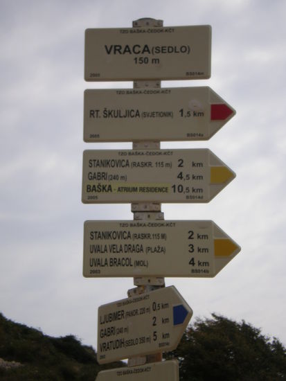 Bei Höhenmeter 150 erreichten wir den Vraca- Pass.