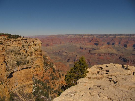 erster Blick in den Grand Canyon