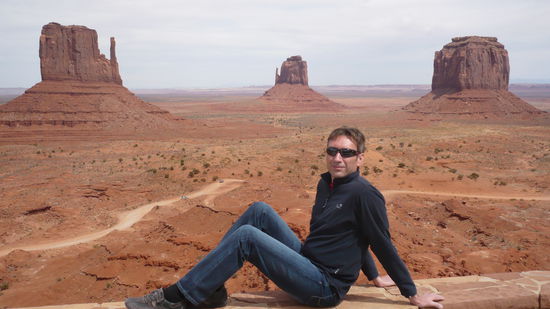 Papa übt sich als Fotomodell 