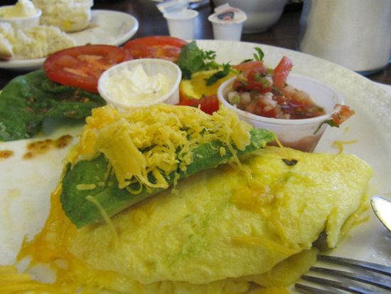 mmmh kalifornisches Omlett im dänischen Pfannkuchenladen