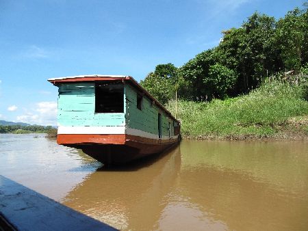 Das war unser Boot. Einsam und allein haben wir es zurueck gelassen