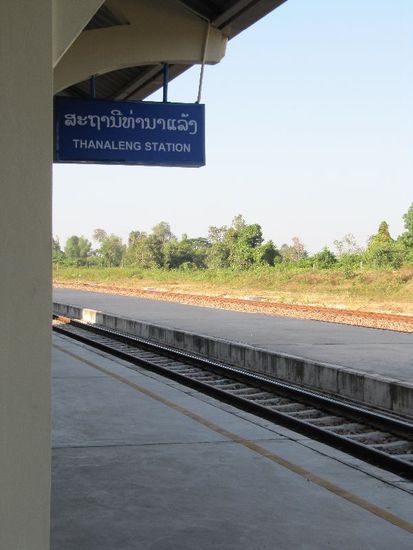 Der einzige Bahnhof in Laos