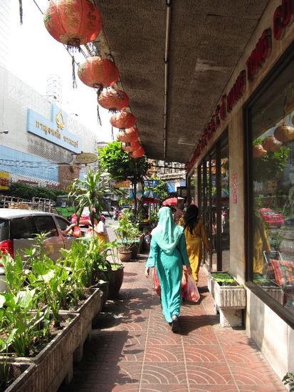 indisches Viertel und Chinatown sind gleich nebeneinander