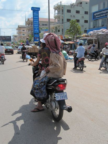 typische Khmer-Kopfbedeckung