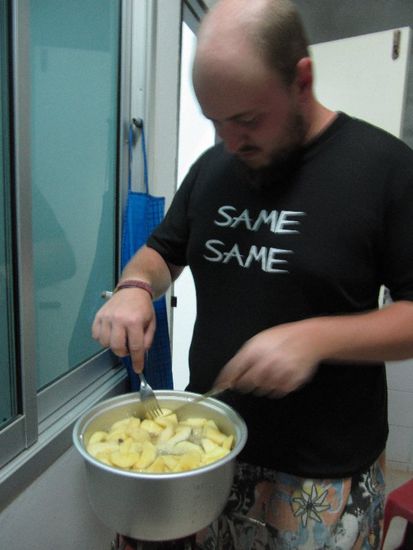 da warn die Apfelstücke etwas zu groß