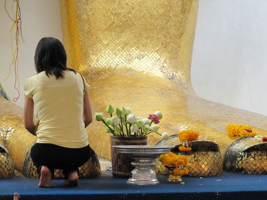 Die Zehen des Riesenbuddha