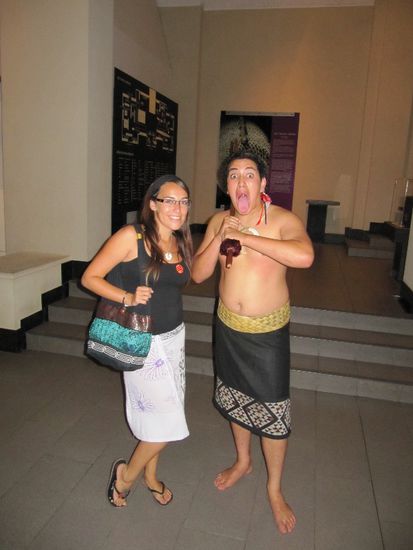 ich und ein echter Maori...ja die schauen halt so 