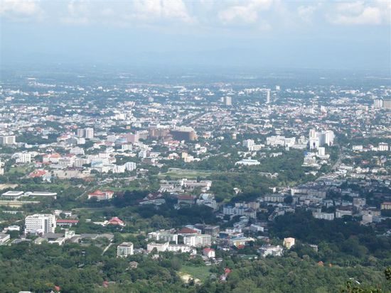 Chiang Mai von oben - 2. groesste Stadt Thailands