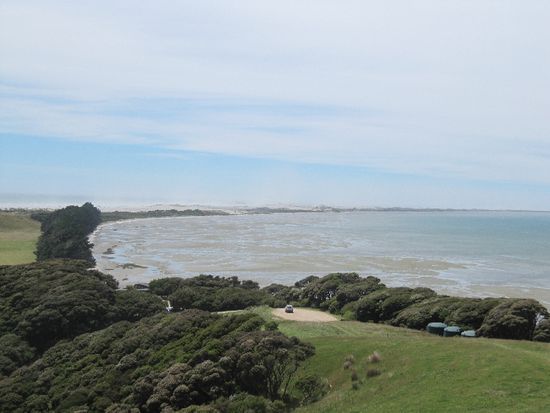 Farewell Spit - wegen dieser Landzunge stranden hier Wale...die Ebbe geht oft 2km weit raus...auch hier is es net wenig, wie man sehen kann