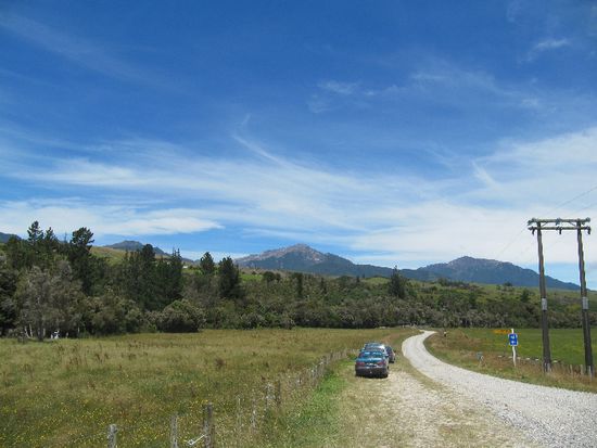 die suedlichen Alpen in Sichtweite