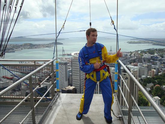 vor dem Sprung - die Nervosität steigt