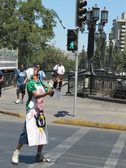 Kleine Unterhaltung während der Rotphase...