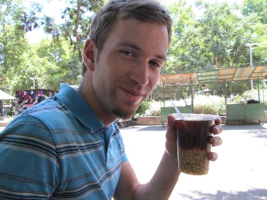 Philippes Tipp: Mote con Huesillos (getrocknete Pfirsich mit Saft und Haferflocken)...gar net so schlecht