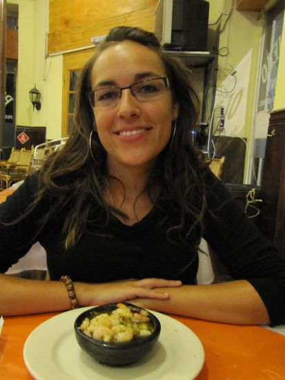 des is jetzt a Scherz oder? Doch wirklich, mein Hauptgericht  Waren aber genug Shrimps drinnen, wurde satt 