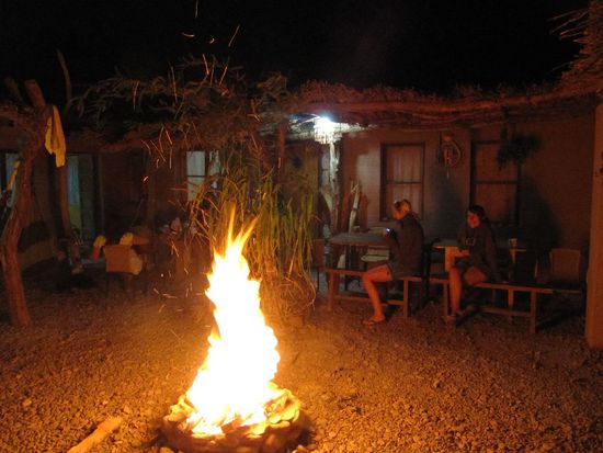 Lagerfeuerromantik im Hostel