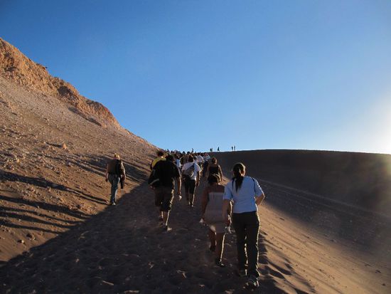 alle wollen den Sonnenuntergang sehen