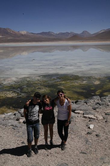 kleiner Zwerg zwischen Andi und Amanda