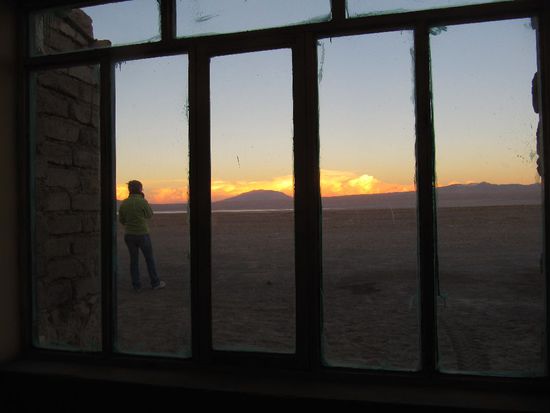 Sonnenuntergang auf ueber 4000 Meter