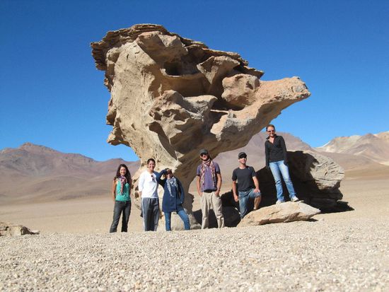 Ein Baum, der aus Stein gemacht ist - wie Carlos treffend erklaerte 