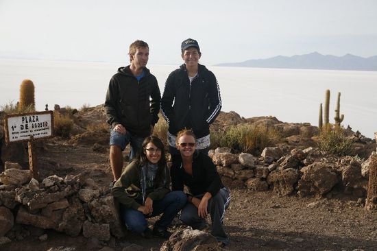 Wir mit Amanda und Lillie auf der Fischer-Insel