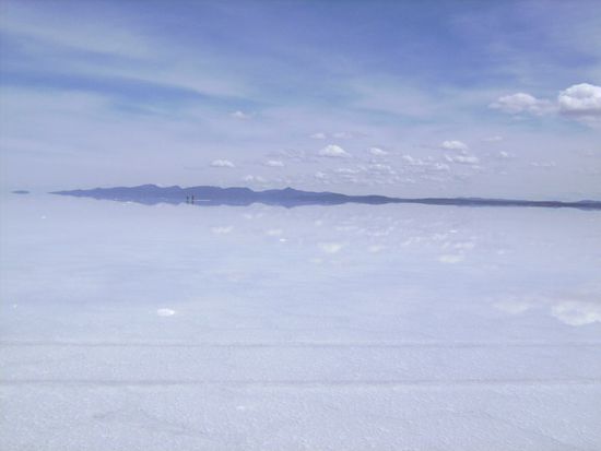 Salzwueste mit etwas Wasser - schon sehr beeindruckend
