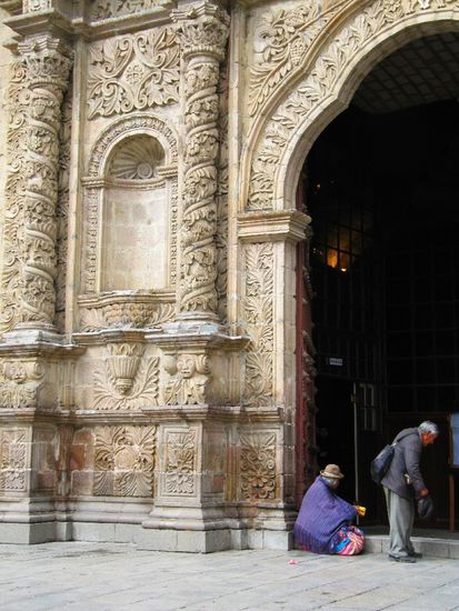 Bettlerpaerchen an der San Francisco Kirche