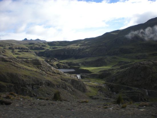 Landschaft beim Start der Death Road