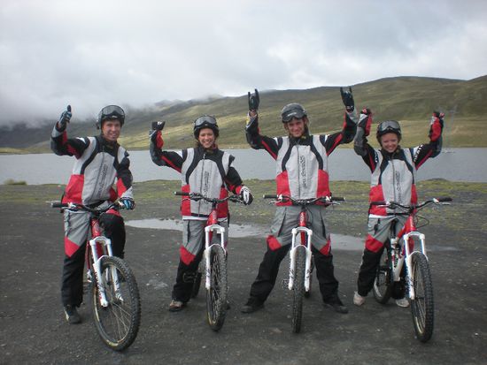 die most fashionable Biker Andi, Chantelle, Stuart und Lillie