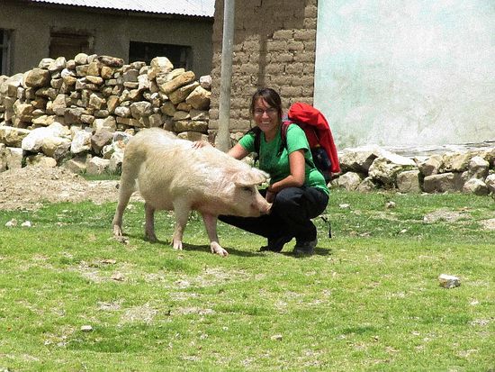 die war besonders zustraulich 
