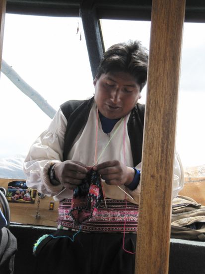 unser strickender Kapitän