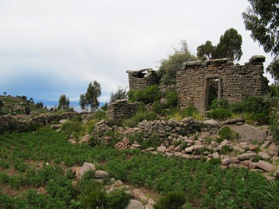 die Ruinen auf Taquile...naja