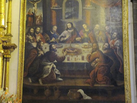 verbotener Weise fotografiert: Visacha als letztes Abendmahl