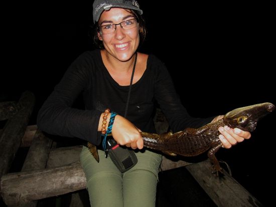 nach dem Tiger, der Boa, dem Meerschweinchen...jetzt der Kaiman