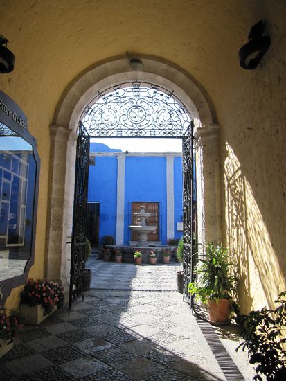 wunderschöne Innenhöfe in Arequipa