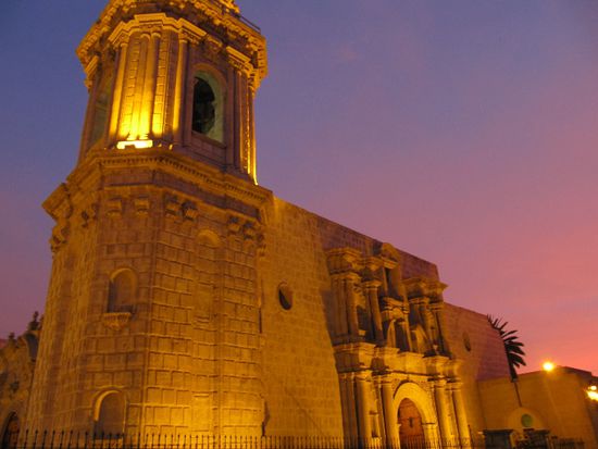 Sonnenuntergang in Arequipa - net schlecht, oder?