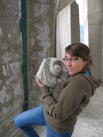 ähm, upss, da ist was von der Kirche runtergebrochen